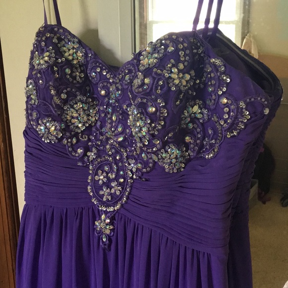 Purple Prom/Formal Dress Size 12 - Picture 2 of 2